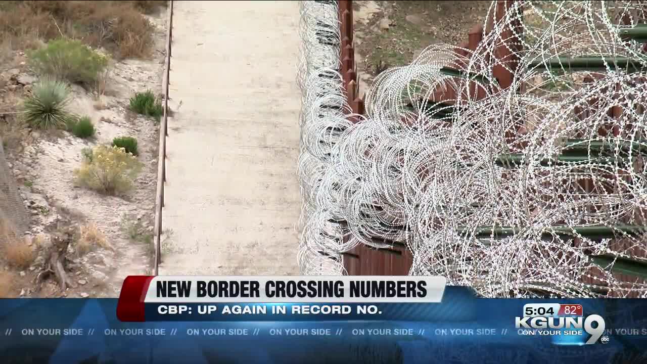 More migrants crossing US southern border in large groups