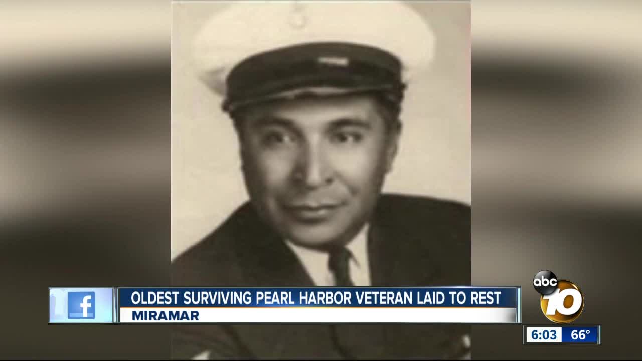 Oldest survivor of Pearl Harbor attack, laid to rest