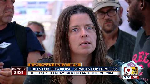 Homeless Cincinnatians call for help, behavioral services