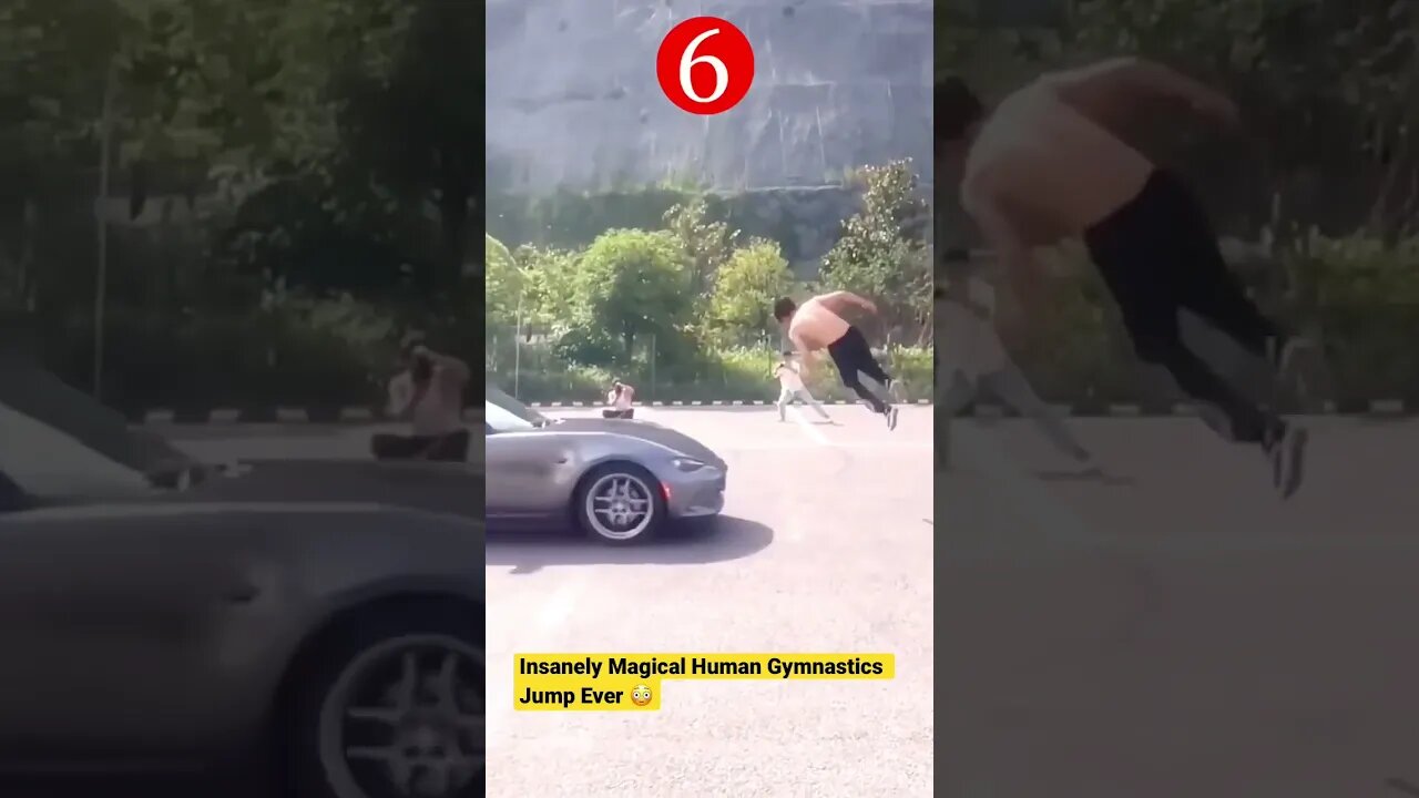 Insanely Magical Human Gymnastics Jump Ever 😳 #subs #gymnastic #shorts #gym #athletics