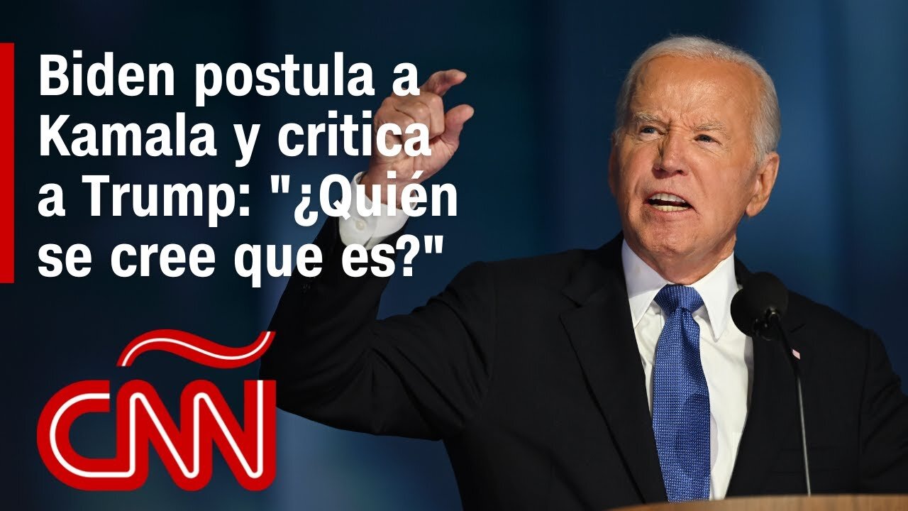 El discurso de Joe Biden para postular a Kamala Harris como candidata en la Convención Demócrata