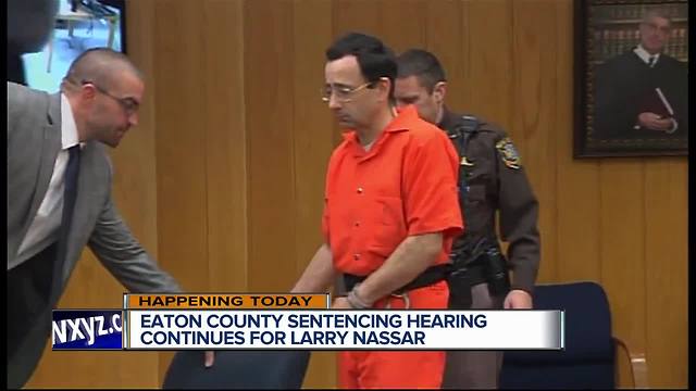 Eaton County sentencing hearing continues for Larry Nassar