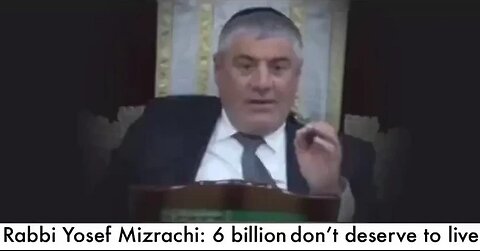 Rabbi Yosef Mizrachi "The JEWS run the show in the world. Liberal JEWS, Conservative JEWS.."