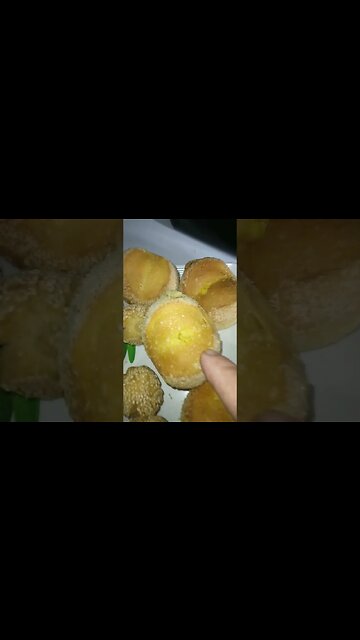 Merenda in Philippines with fresh Binangkal and Cheese Bread #binangkal #merenda #Philippines