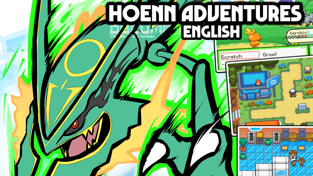 Pokemon Hoenn Adventures English - GBA ROM Hack has new graphics, small differences, more content