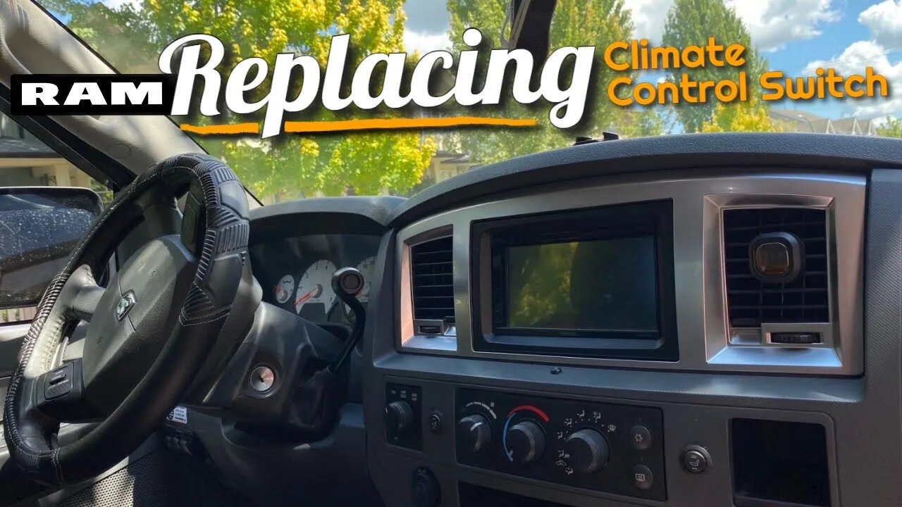 How To Replace Climate Control Panel | Light Switch In Dodge Ram