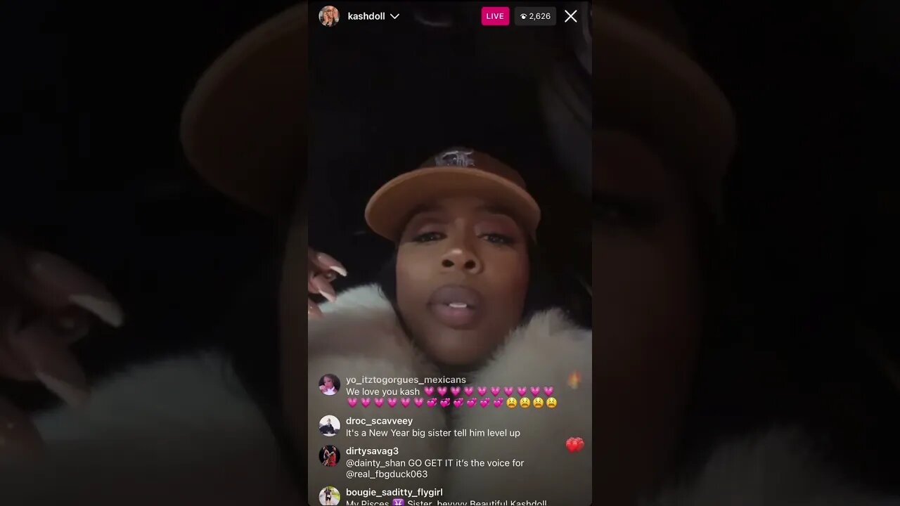 KASH DOLL IG LIVE: Kash Doll Talks Her Shit Looking All Dolled Up (10-01-23)