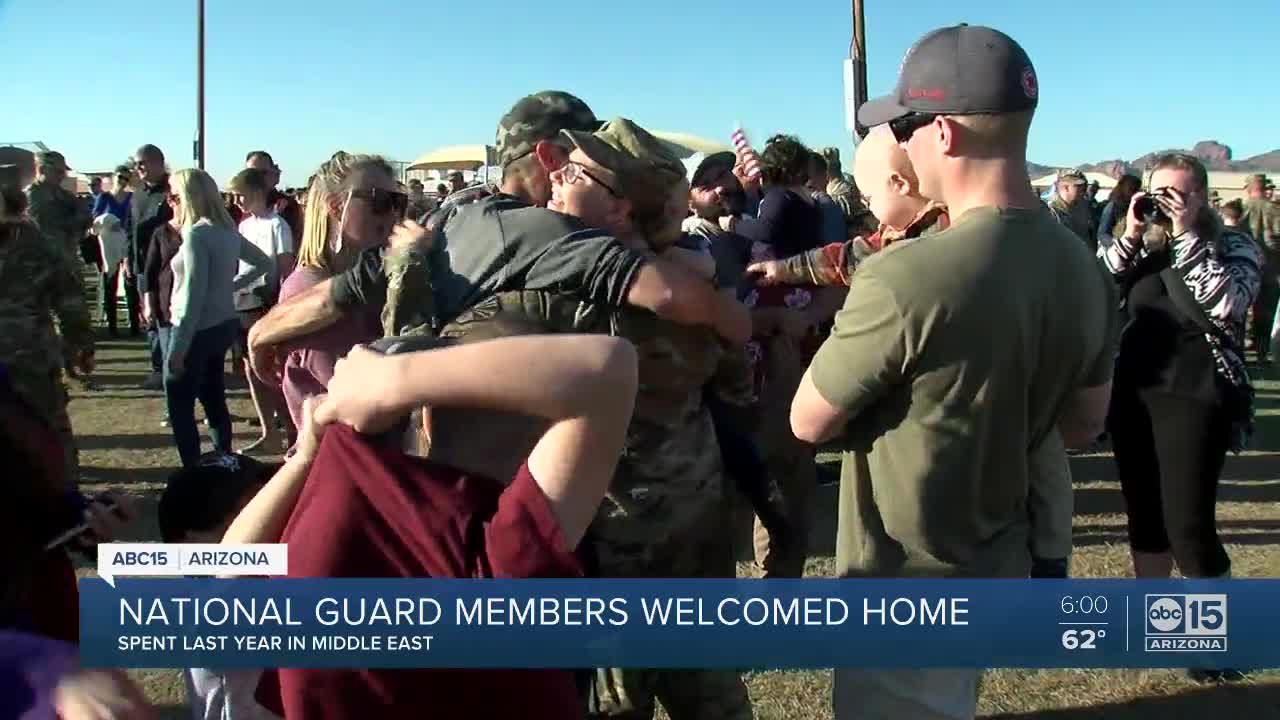 National Guard members welcomed home