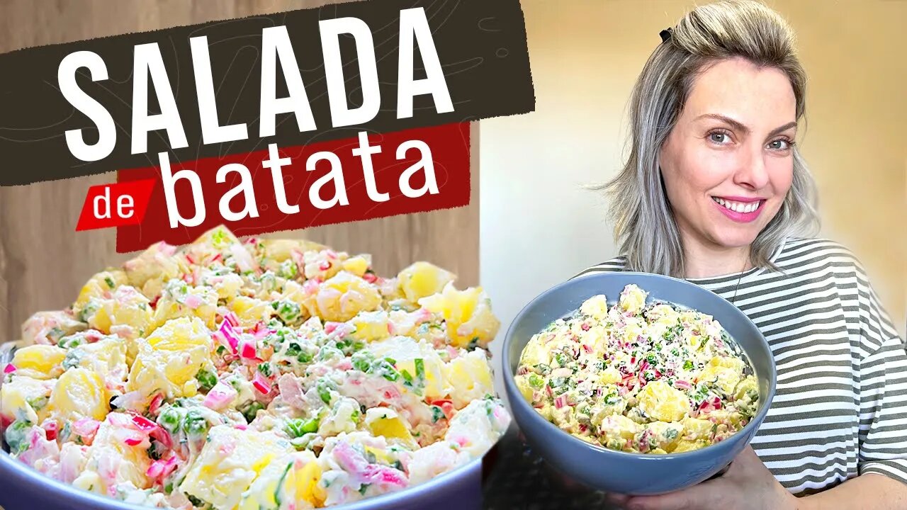 COMBINAÇÃO FANTÁSTICA-SALADA DE BATATA COM PICLES DE CEBOLA ROXA