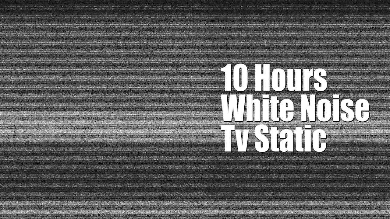 10 hours | TV Static sounds | White Noise for sleeping (black screen) | Relaxing music | ASMR