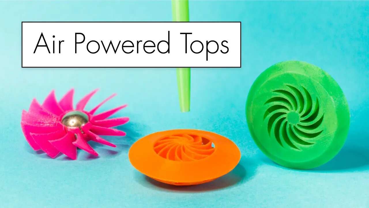 GALACTOPS // Air Powered Spinning Tops