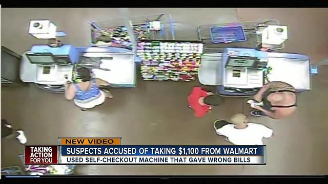 Group of eight scams Walmart after self-checkout register error