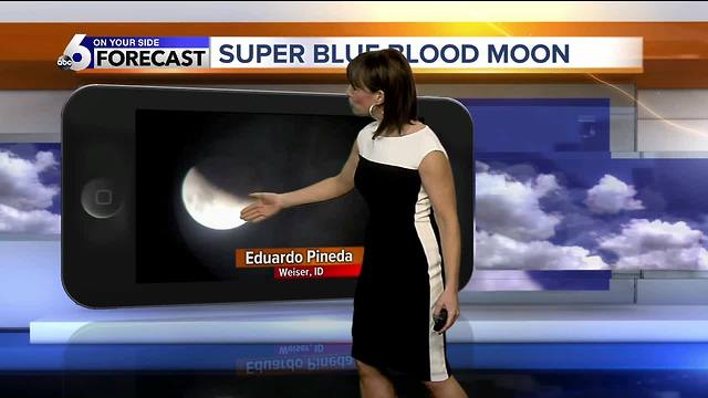 Wednesday begins with a 'super blue blood moon,' ends with sunshine and cooler temperatures