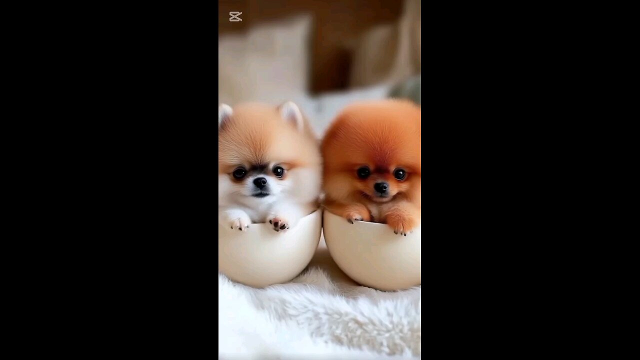 cute puppies fun each other