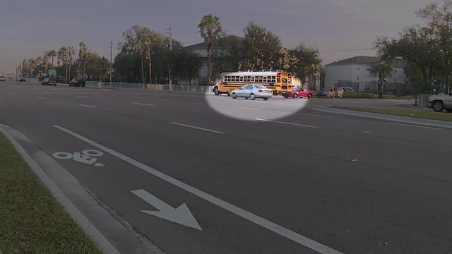 Caught on video: Car speeds past stopped school bus in Fort Myers