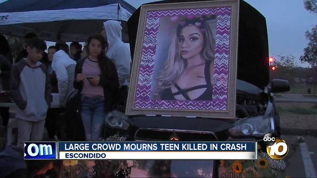 Vigil, fundraiser held in honor of 19-year-old woman killed in crash