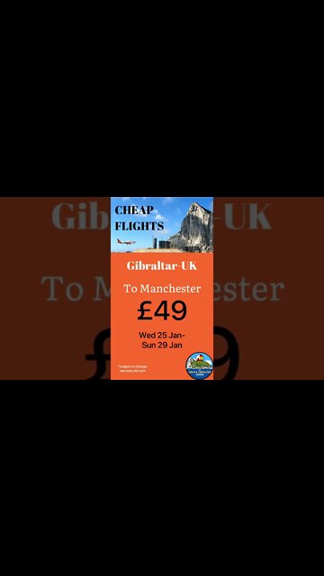 Gibraltar to UK Flight Deals; Direct Route