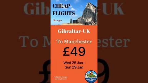 Gibraltar to UK Flight Deals; Direct Route