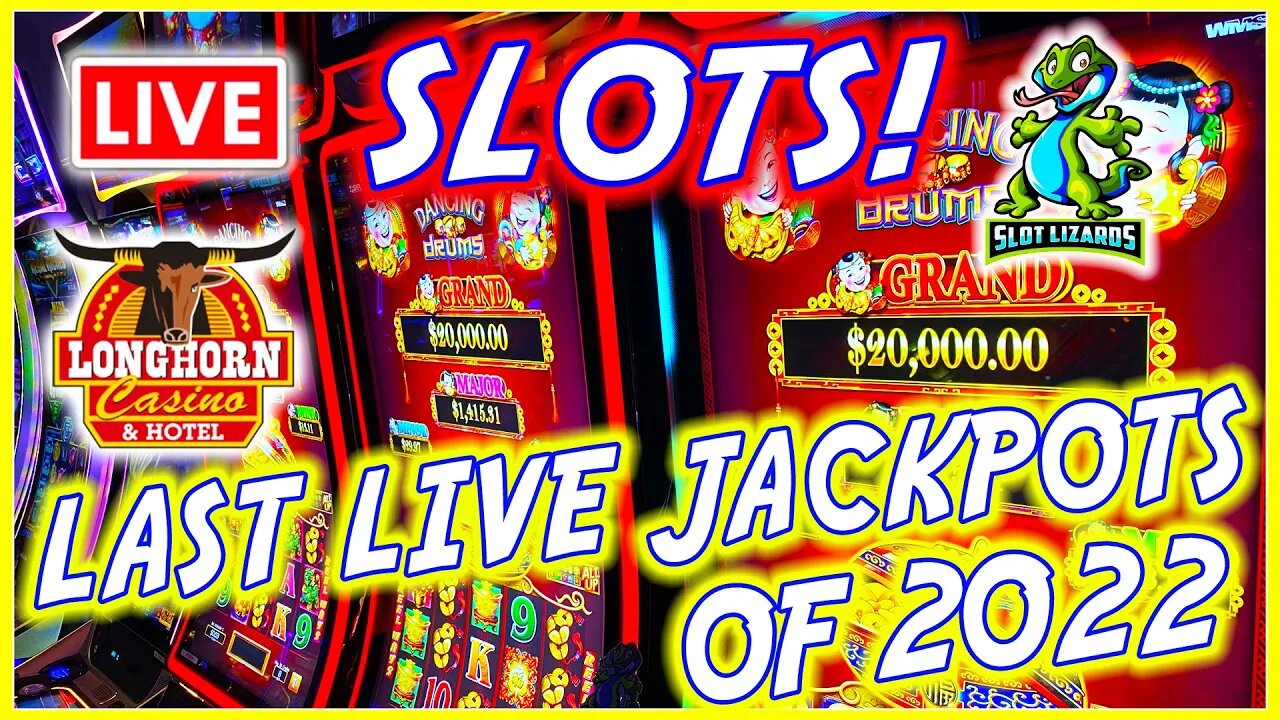 🔴 FINAL LIVE SLOT PLAY OF 2022! MEGA JACKPOTS WITH KIMZILLA AND 5K! LET'S GO! LONGHORN CASINO!