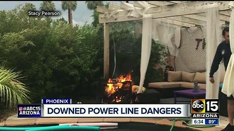 What to do if power lines snap and cause a fire