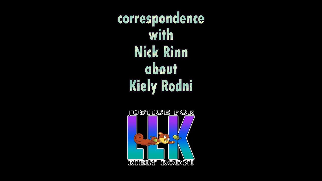 Correspondence w Nick Rinn (Oct - April) #kielyrodni