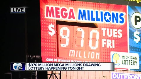 Mega Millions jackpot climbs to $970 million