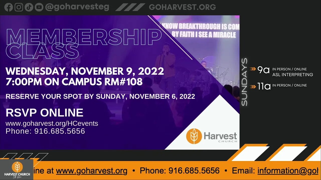 HARVEST CHURCH Elk Grove LIVE @ 9AM