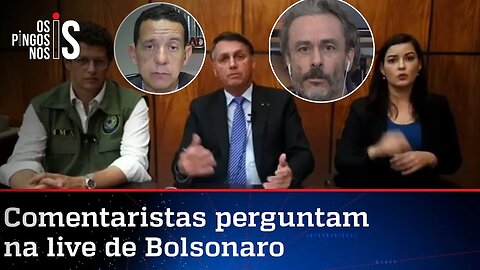 EXCLUSIVO: Entrevista durante a live de Jair Bolsonaro de 24/09/20