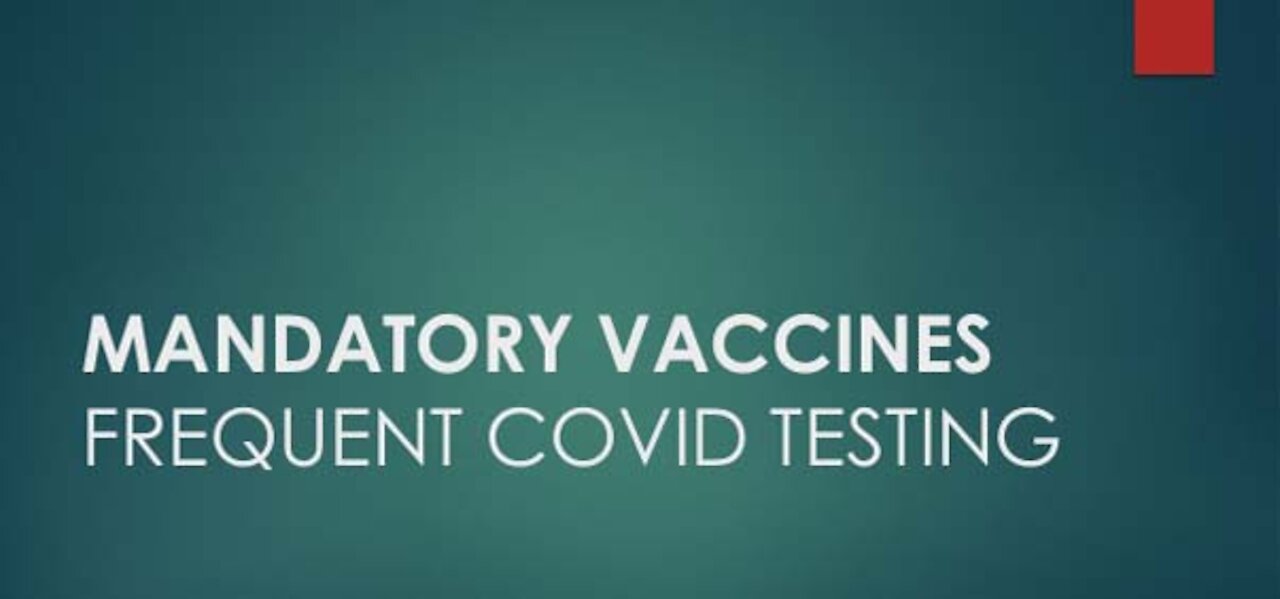 Information on the COVID "vaccine" mandates and frequent testing in Canada