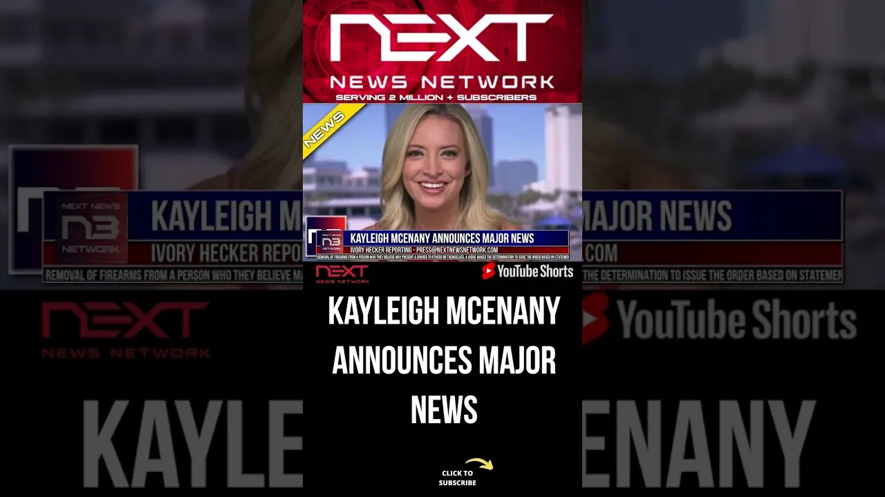 Kayleigh McEnany Announces Major News #shorts