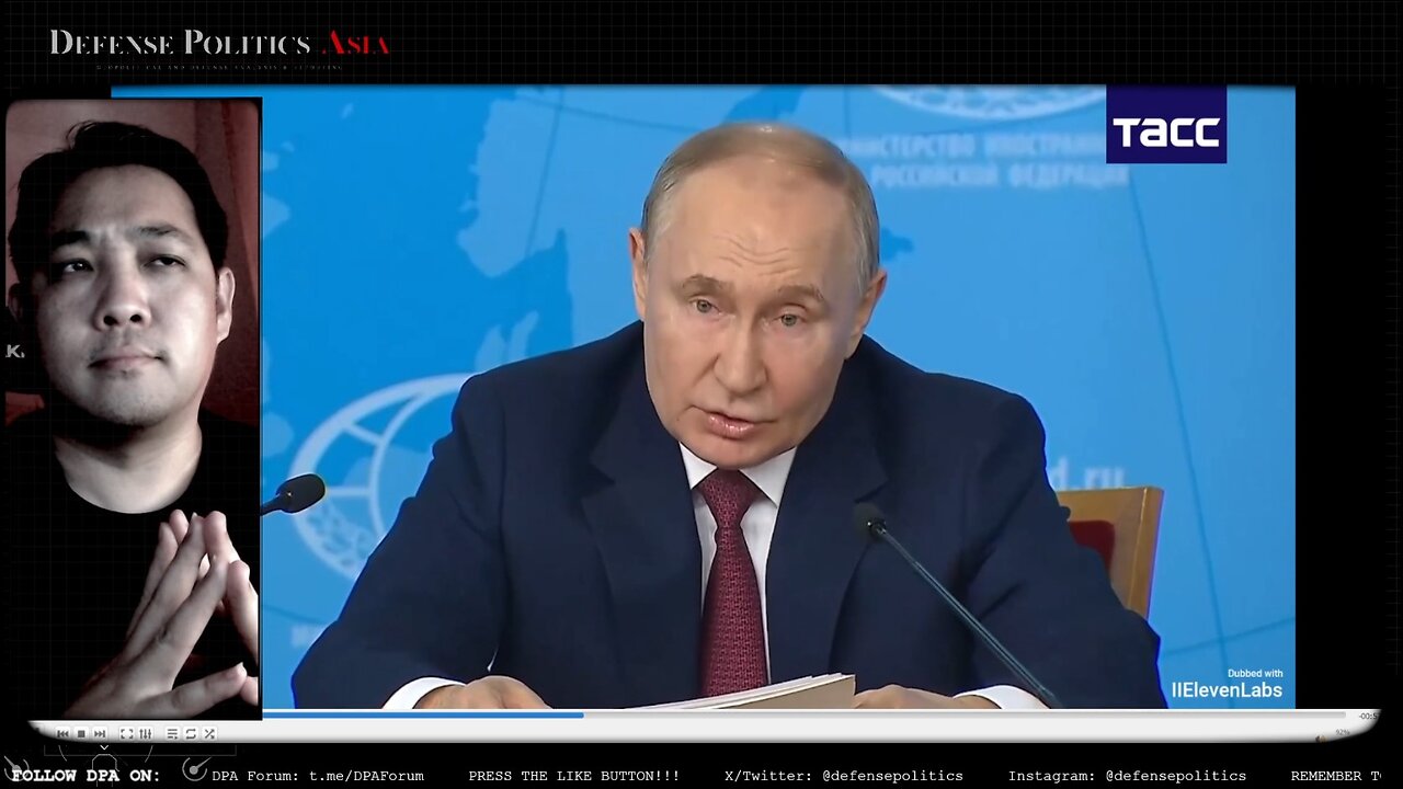 Putin's new "peace offer" to Ukraine - Listen to him "speak" in English yourself (dub)