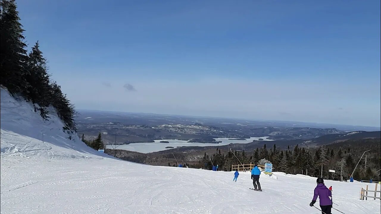 Mont Tremblant skiing Part 3 - Blue skies, blue runs and express gondola