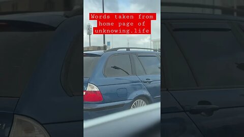Used An AI to put a voice over to some words from the homepage of you www.unknowing.life