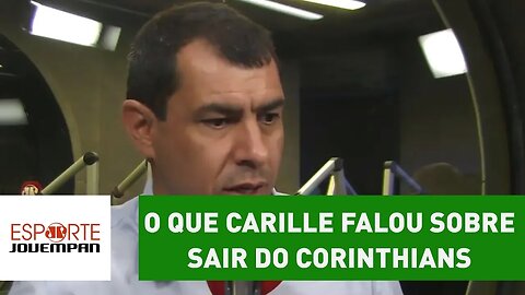 E agora? OLHA o que Carille falou sobre sair do Corinthians em 2017!