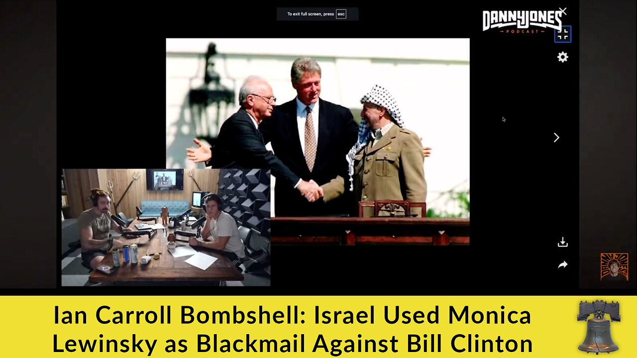 Ian Carroll Bombshell: Israel Used Monica Lewinsky as Blackmail Against Bill Clinton
