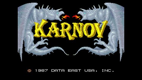 Karnov Arcade Game, Data East 1987, playthrough