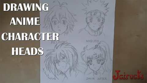 Drawing Anime Character Heads - Let's Draw just for the heck of It