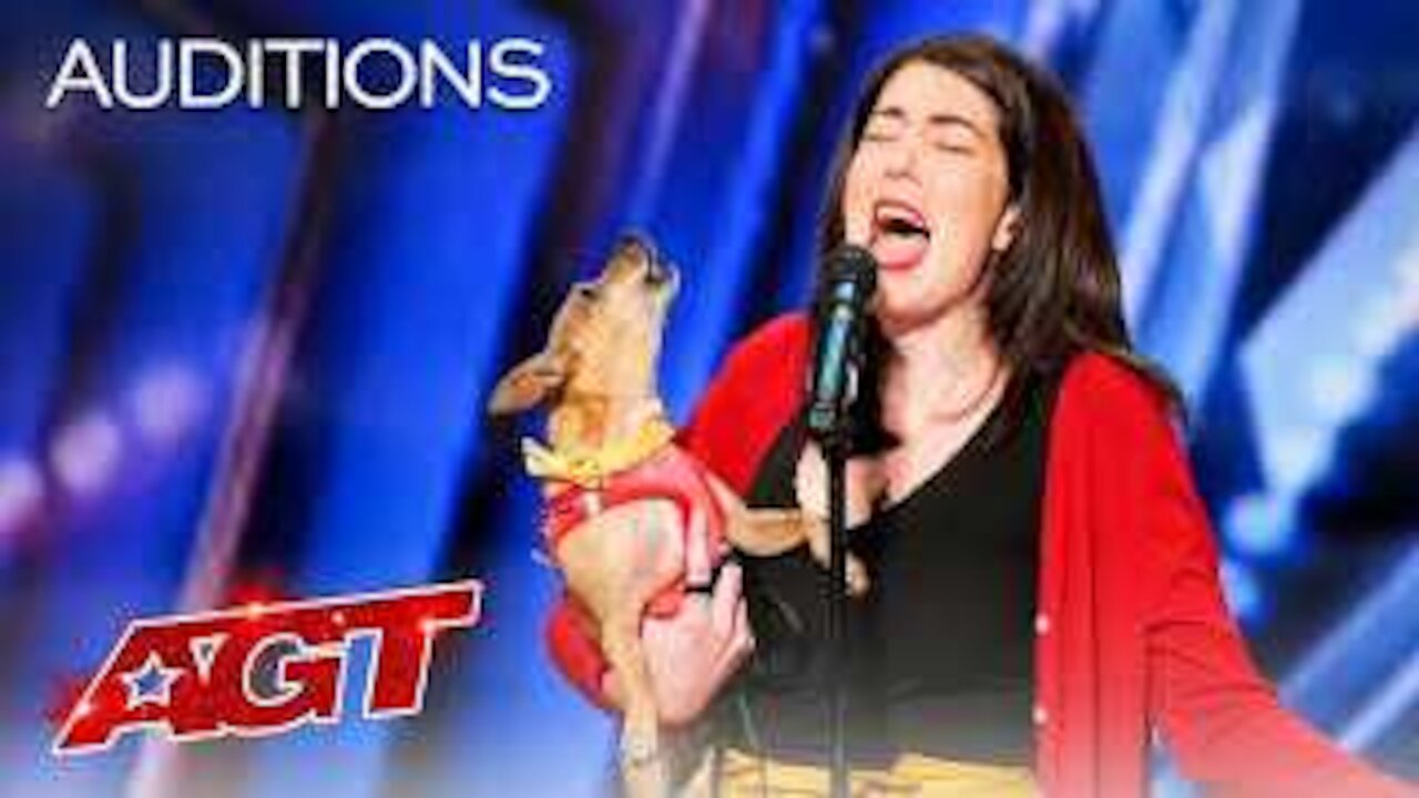 Pam Performs " All by Myself" With Her lncredible SSinging Dog Casper - America"s Got Talent 2021