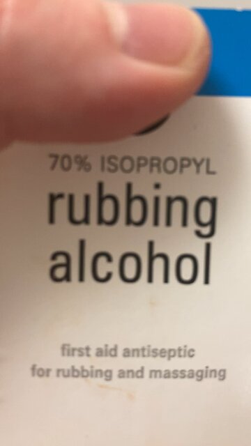 DO NOT ACTUALLY DRINK RUBBING ALCOHOL
