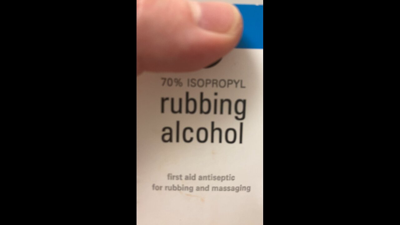 DO NOT ACTUALLY DRINK RUBBING ALCOHOL