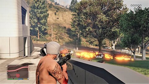 GTA 5 - CRAZY BILLIONAIRE’S FIVE STAR COP BATTLE AT THE SISYPHUS THEATRE