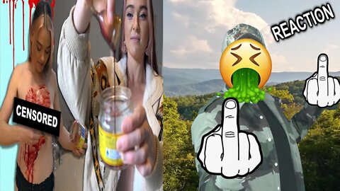 Insane Vegan Paints Herself In Period Blood (V-gan Booty) REACTION!!! (BBT)