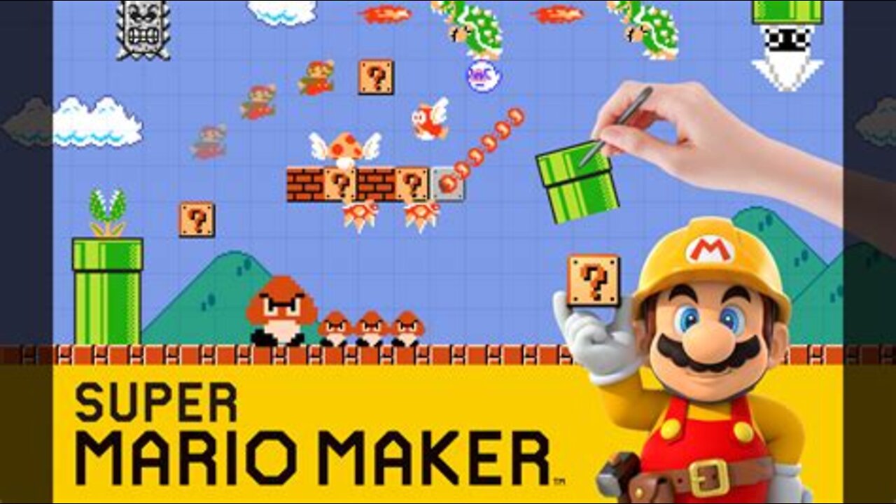 How to make a Mariokart course in Mario Maker