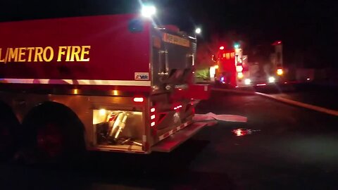 Crews put out garage fire in foothills