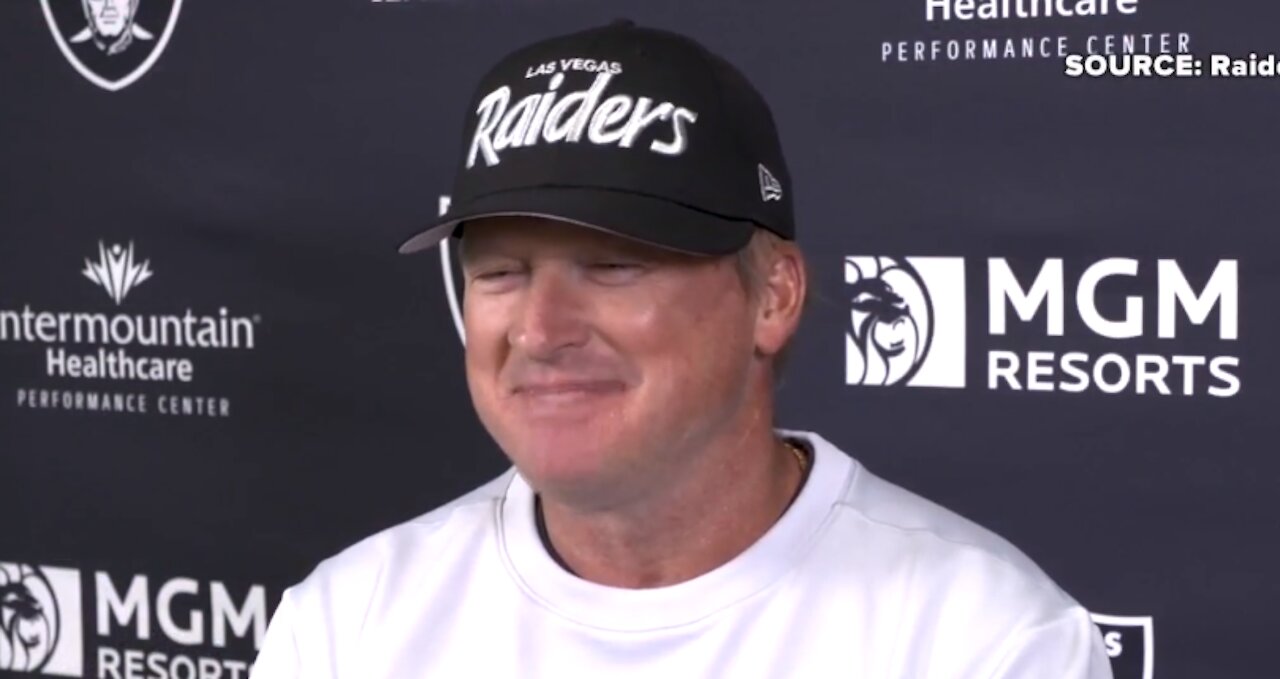 Raiders, coach Jon Gruden prepare for opening week