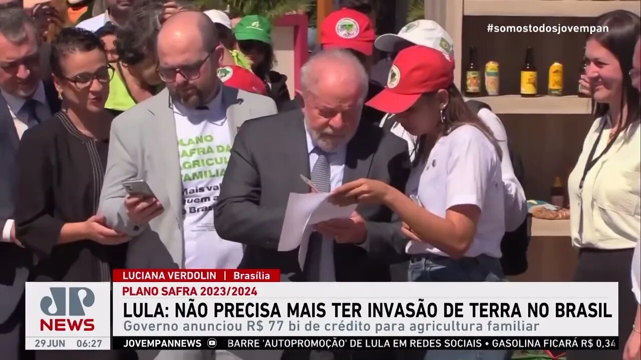 Lula diz que “não precisa mais ter invasão de terra no Brasil”