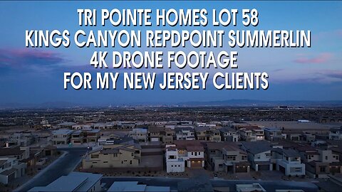 Tri Pointe Homes Kings Canyon Redpoint Summerlin Lot 58 4K Drone Footage For My Clients