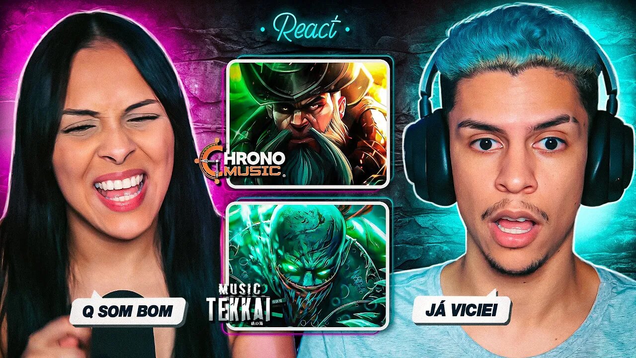 2 EM 1: CHRONO + TEKKAI - Gangplank & Pyke (League of Legends) | [React em Casal] 🔥