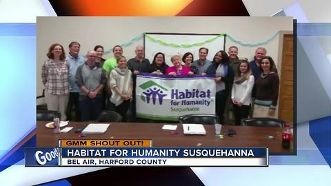 Good morning from Habitat for Humanity Susquehanna