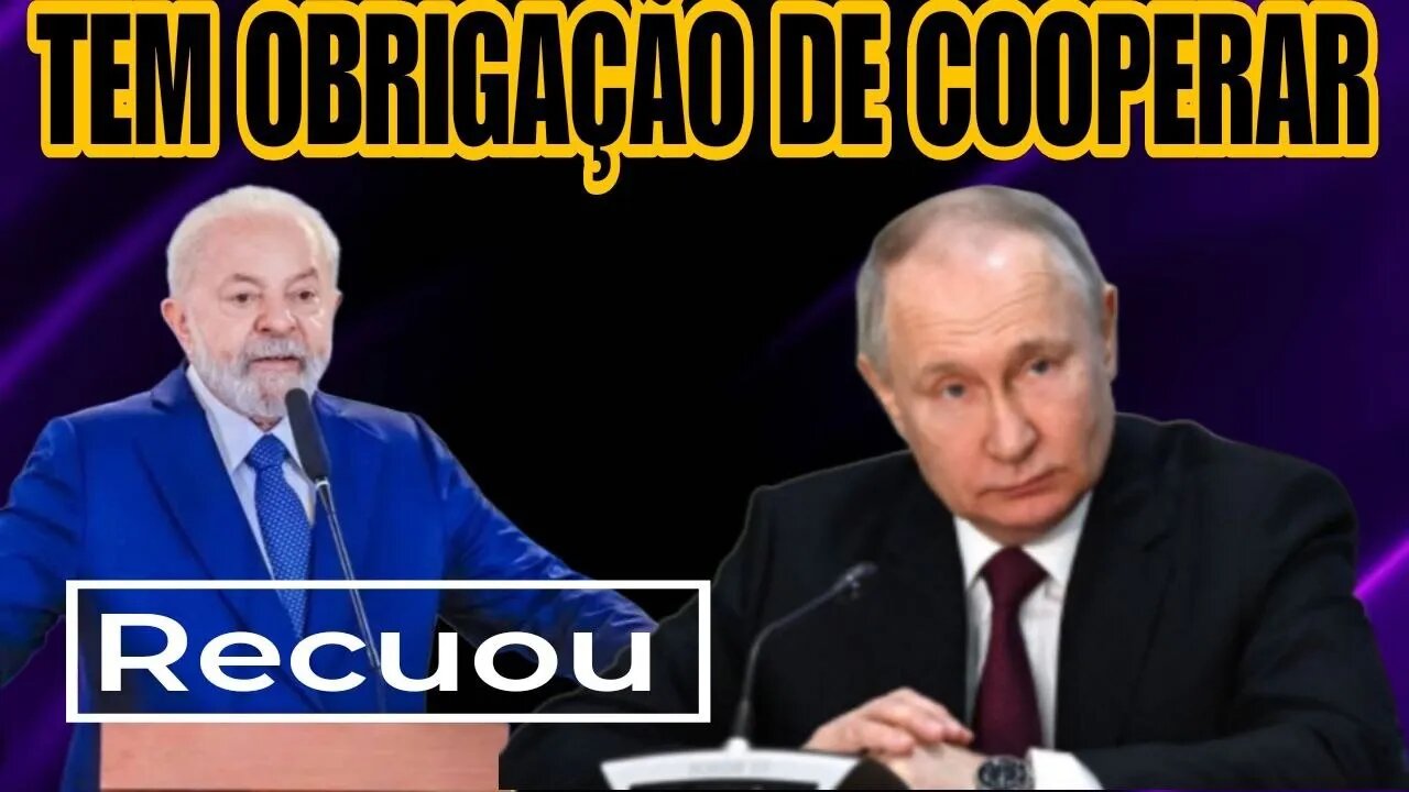 Lula recuou em sua fala. Tribunal de Haia se manifesta e diz que Lula "tem obrigação de cooperar"